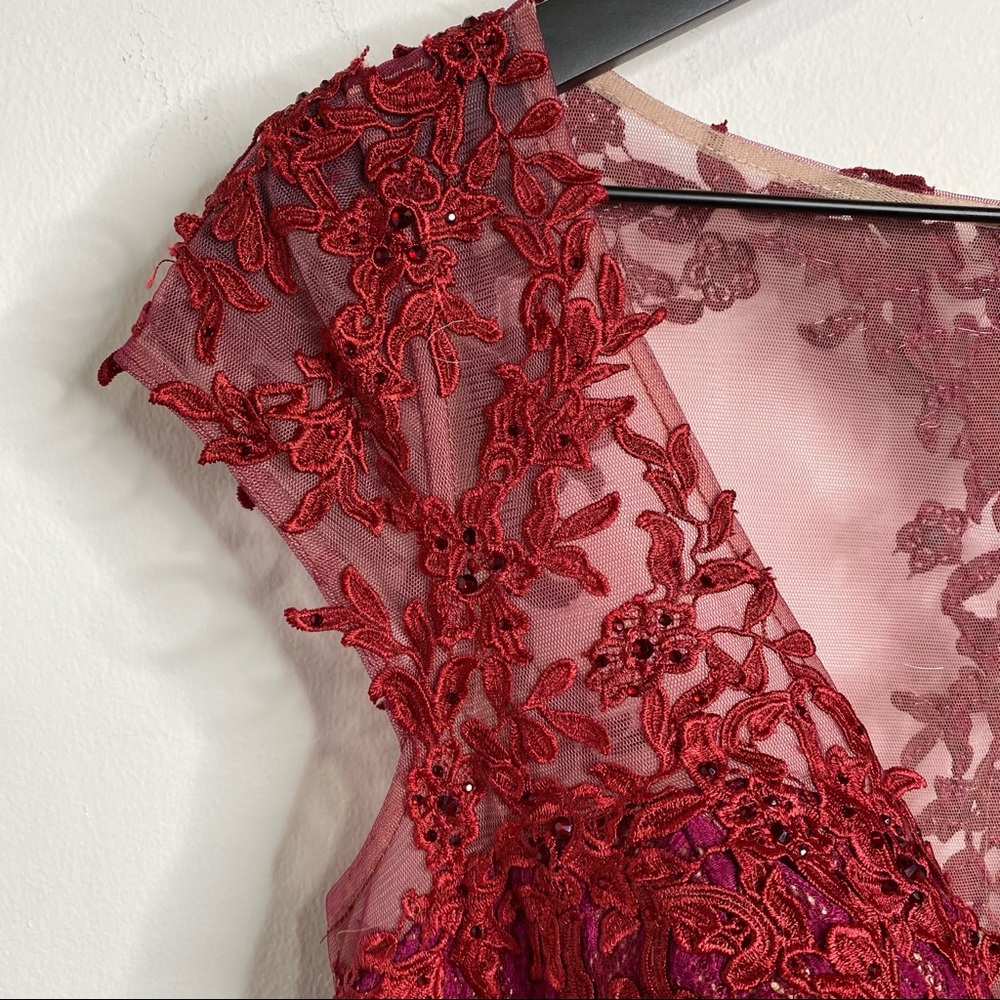 Envious Couture Prom by Karishma Beaded Lace Illusion Dress - Picture 5 of 15